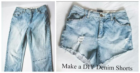 Do you have some old jeans that are at the bottom of your wardrobe? You can turn it into a pair of denim shorts with a few simple steps.