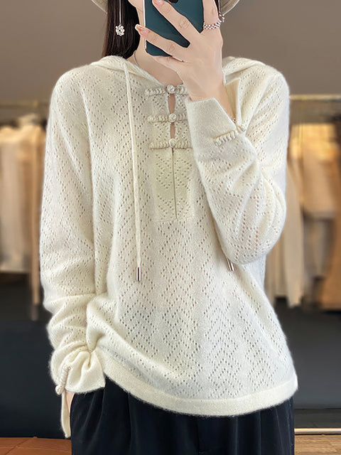 Damen Herbst Lässiger Streifen O-Ausschnitt Wollstrickpullover