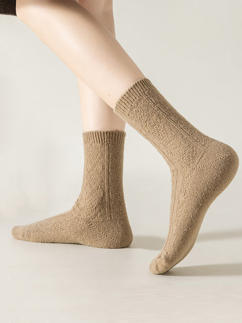 5 Paar warme, feste Wintersocken für Damen