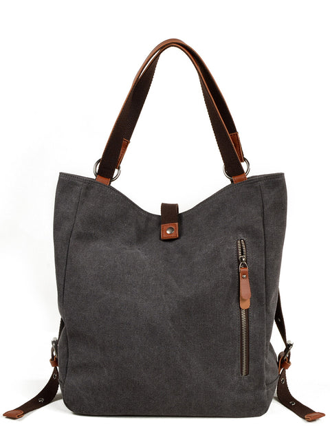 Damen Casual Canvas Umhängetasche Rucksack