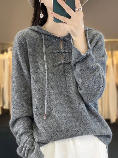 Damen Herbst Lässiger Streifen O-Ausschnitt Wollstrickpullover