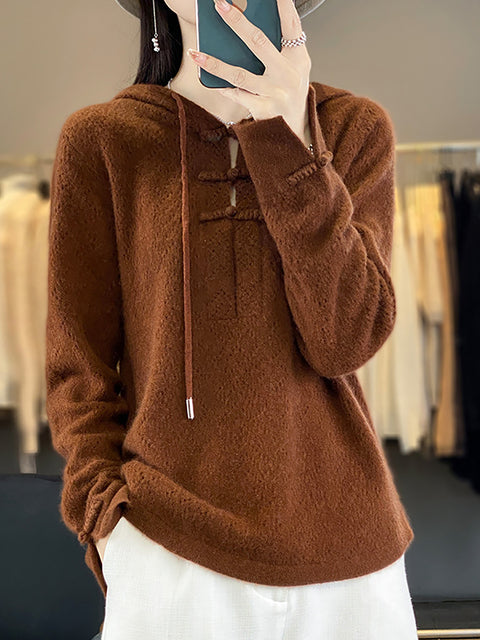 Damen Herbst Lässiger Streifen O-Ausschnitt Wollstrickpullover