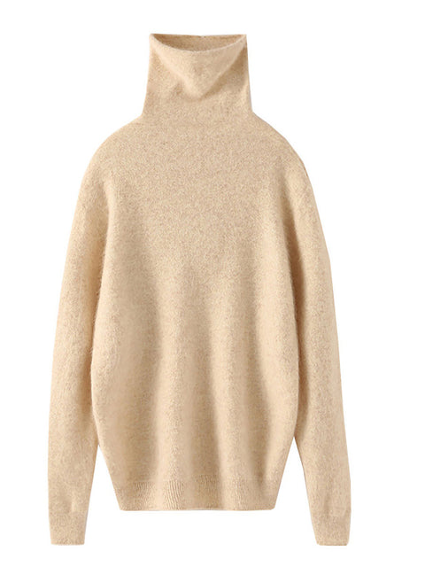 Damen Herbst Lässiger Streifen O-Ausschnitt Wollstrickpullover