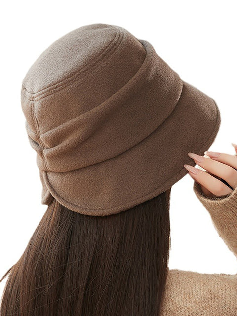 Women Winter Pure Color Warm Hat