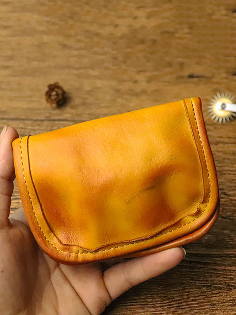 Women Retro Leather Button Multifunction Wallet