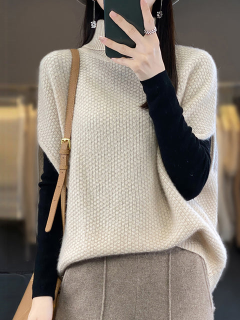 Damen Herbst Lässiger Streifen O-Ausschnitt Wollstrickpullover