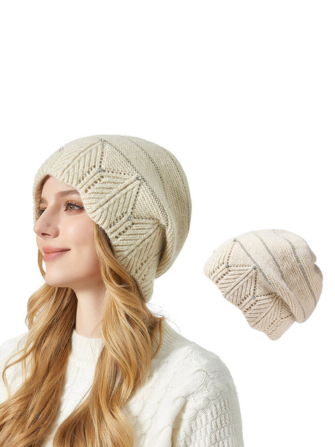 Winter Artsy Soft Warm Rabbit Hair Knit Hat