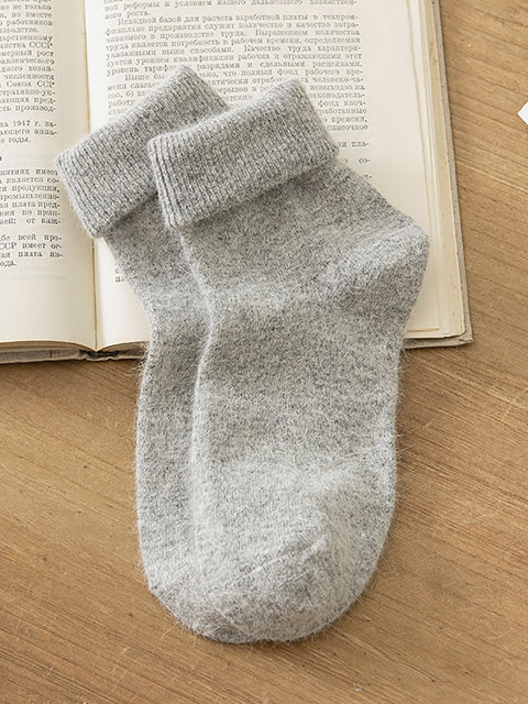 4 Paar warme Damen-Wollsocken für den Winter