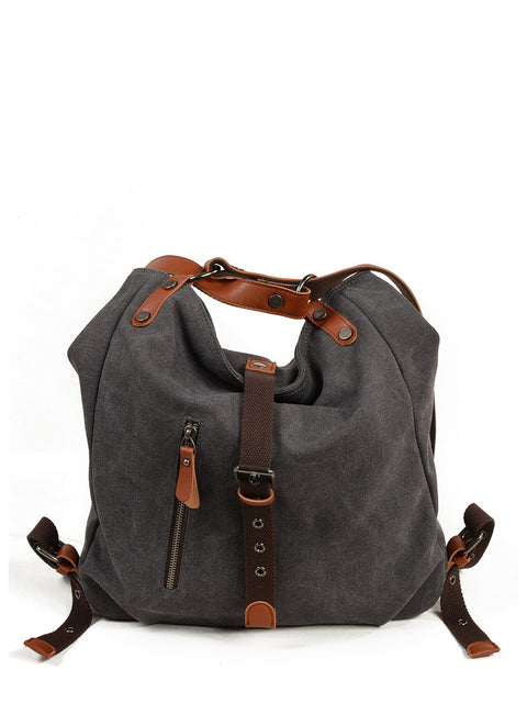 Damen Casual Canvas Umhängetasche Rucksack