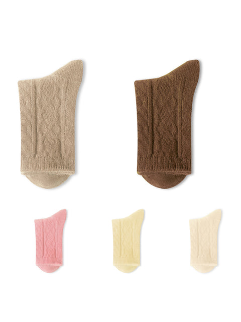 5 Paar warme, feste Wintersocken für Damen