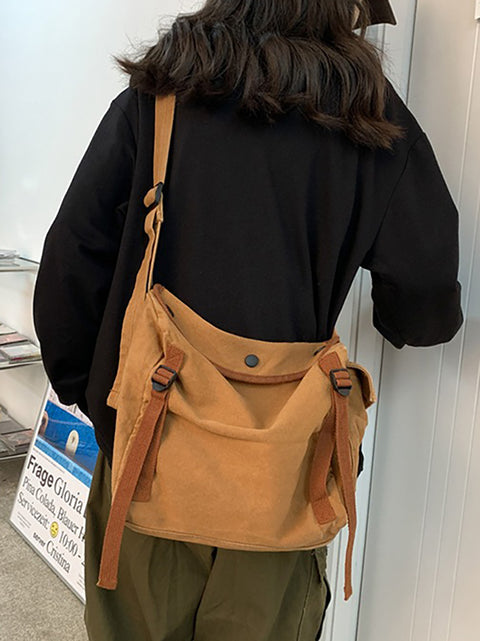 Canvas-Tasche im japanischen Stil, Retro-Umhängetasche