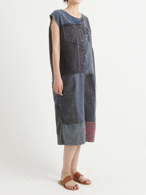 Denim Vintage Sommer Patchwork Overall Overall