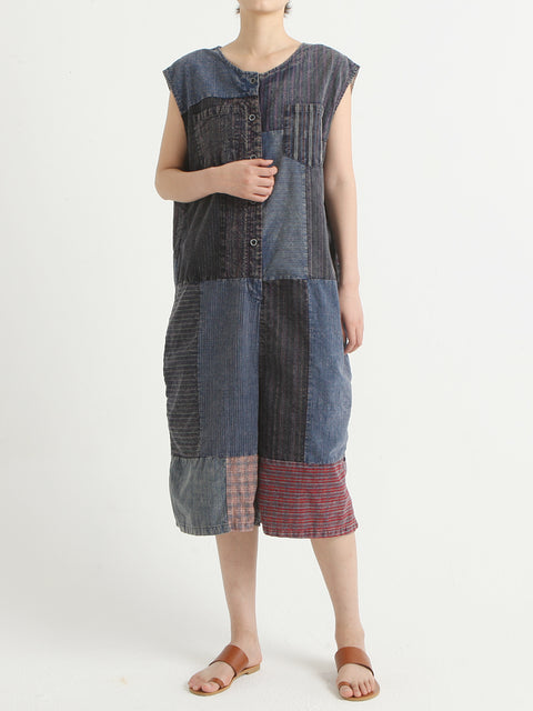 Denim Vintage Sommer Patchwork Overall Overall