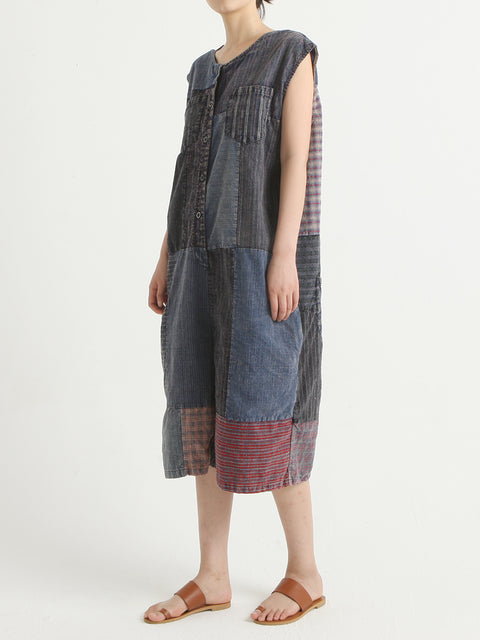 Denim Vintage Sommer Patchwork Overall Overall